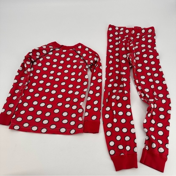 Hanna Andersson Disney Minnie Mouse Pajama Set Size 6 7 120 FLAWS - Picture 4 of 4